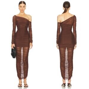 NEW Ser.O.Ya Chantae Mesh Dress in Coconut Size Small‎